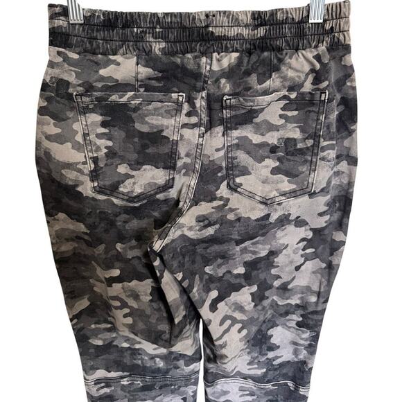 Spanx Stretch Twill Cargo Jogger Camo Pull On Ankle Length In Gray Size Medium - Picture 8 of 12